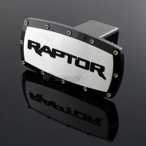 Black FORD RAPTOR LOGO Hitch Cover Plug Cap For 2" Trailer Tow Receiver with ALLEN BOLTS DESIGN - Image 6