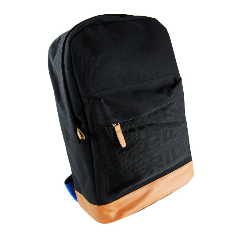 BLACK JDM BRIDE RACING BACKPACK BLUE RECARO RACING HARNESS ADJUSTABLE SHOULDER STRAPS - Image 2