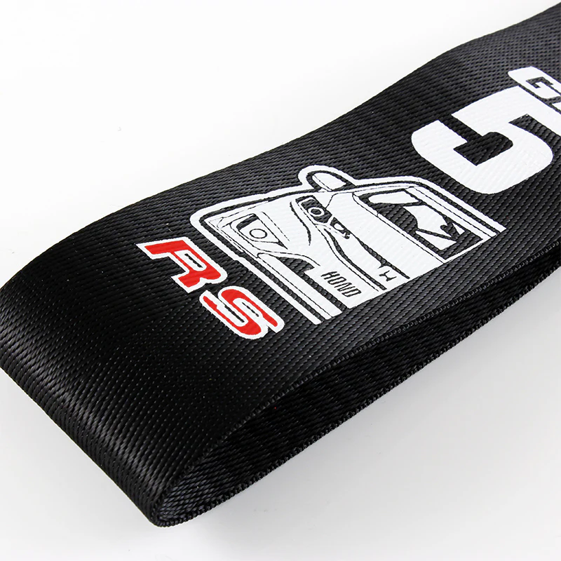 Honda GK5 RS Black Racing Tow Strap for Front / Rear Bumper - Image 4