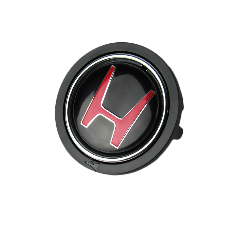 Black JDM Horn Button Honda Acura NSX EG6 EK9 DC2 For Momo Steering Wheel - Image 2