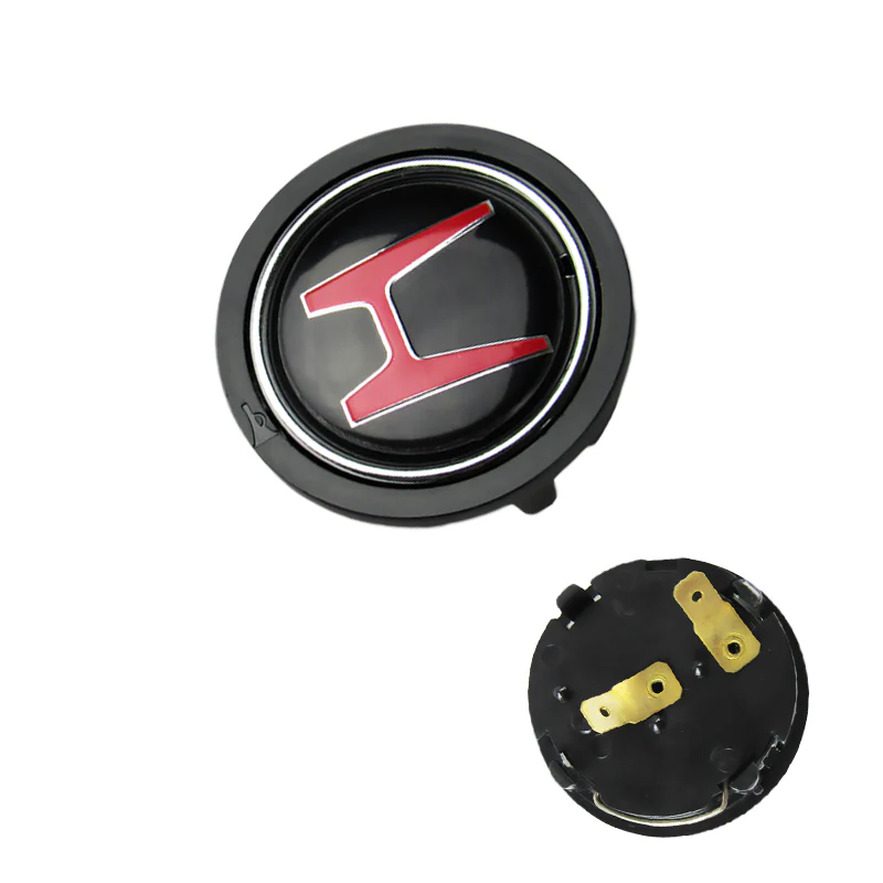 Black JDM Horn Button Honda Acura NSX EG6 EK9 DC2 For Momo Steering Wheel - Image 6