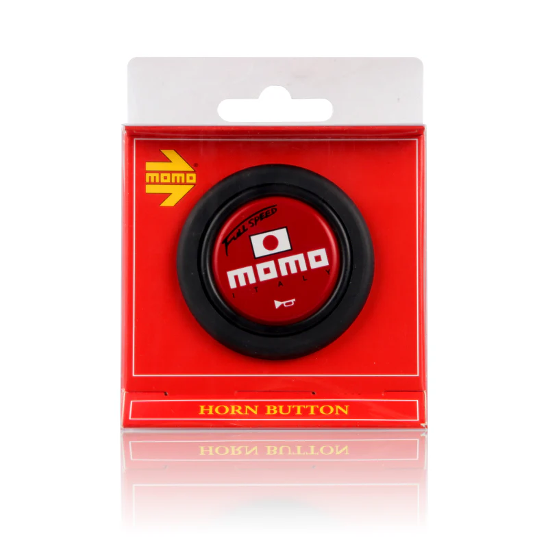 Black Line 350mm MOMO Racing Steering Wheel Microfiber Leather with MOMO Horn Button - Image 7