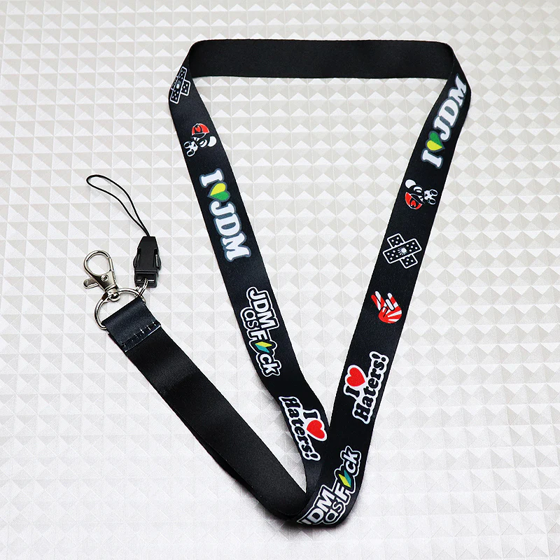 JDM AS FCK Black Keychain Lanyard - Image 2