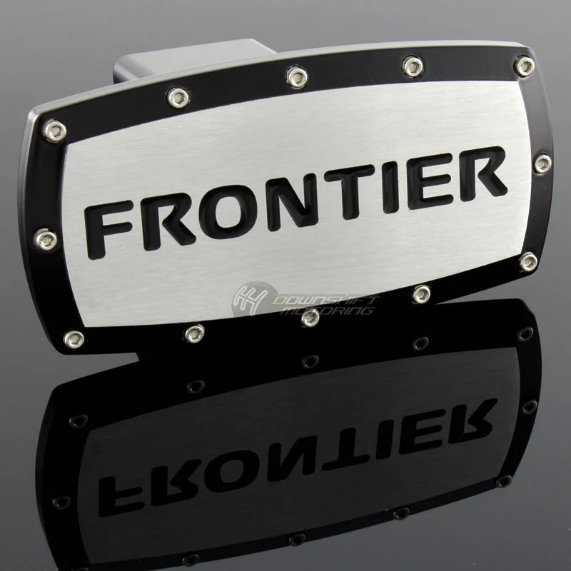 Black NISSAN Frontier LOGO Hitch Cover Plug Cap For 2" Trailer Tow Receiver with ALLEN BOLTS Design - Image 2