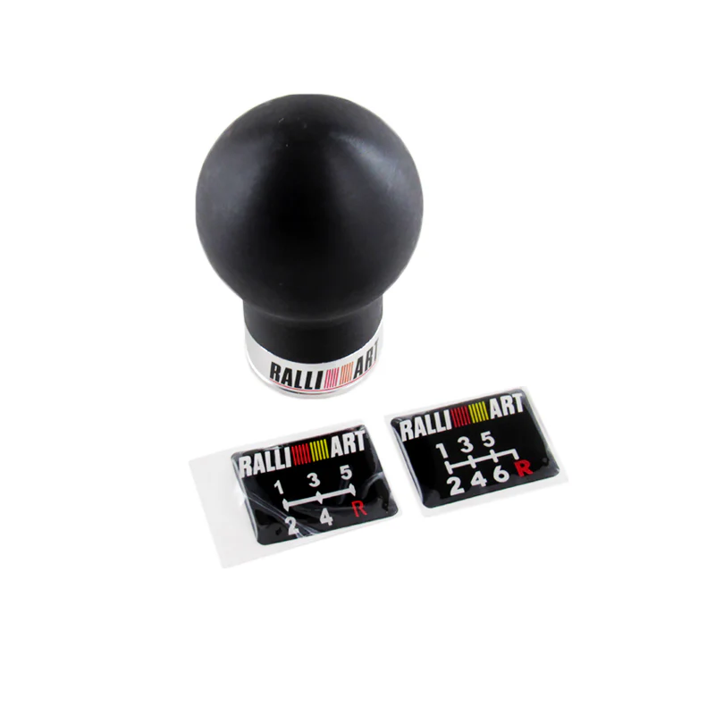 Black Ralliart Club Style Racing Gear Shift Knob For Mitsubishi Lancer EVO GTO - Image 2