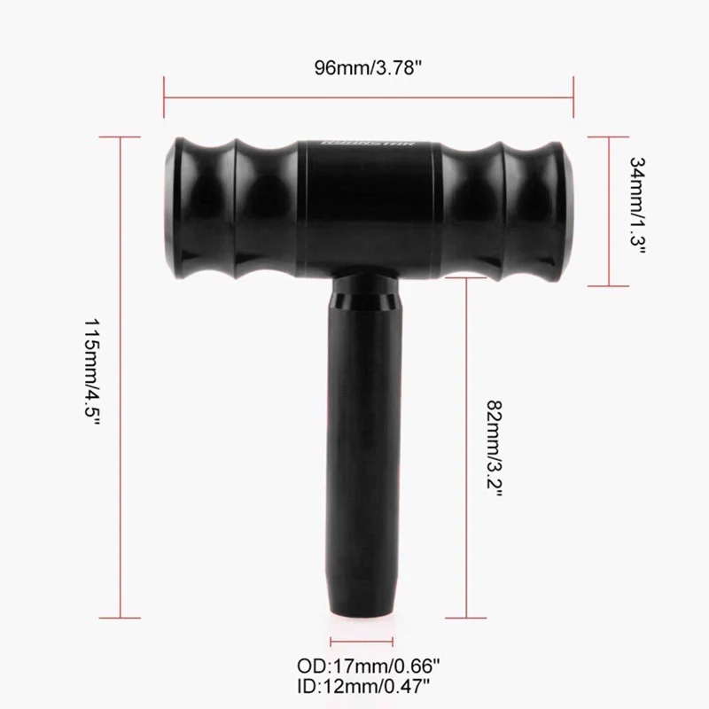 Black RALLIART Mitsubishi Car Shift Knob Aircraft Joystick Transmission Racing Gear Shifter - Image 9