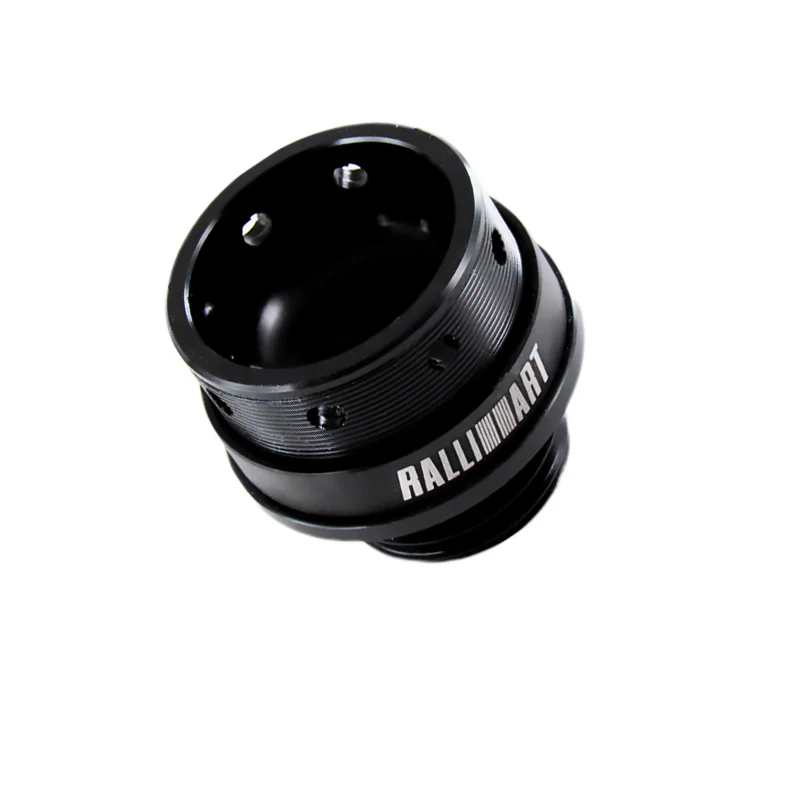 Black Ralliart Racing Engine Oil Cap Oil Fuel Filler Cover Cap For Mitsubishi X1 - Image 2