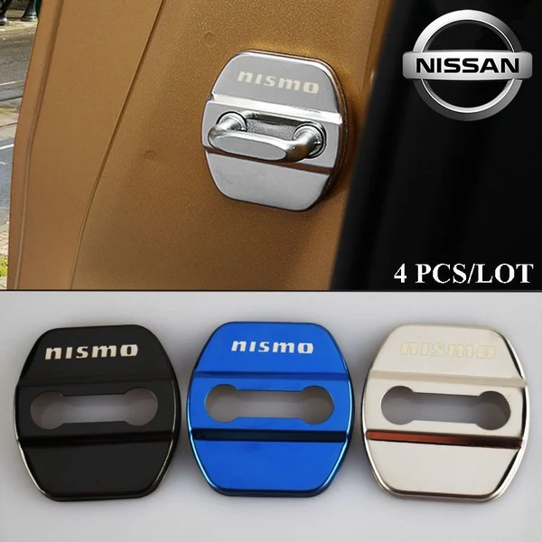 Black Stainless Steel Door Lock Door Striker Cover for NISMO - Image 3