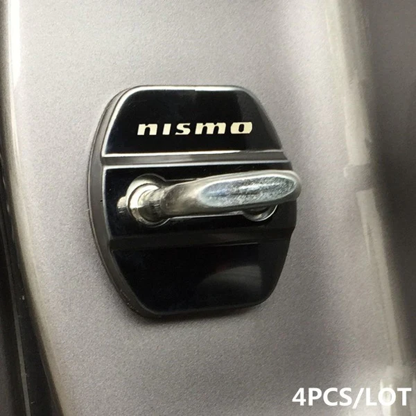 Black Stainless Steel Door Lock Door Striker Cover for NISMO - Image 5
