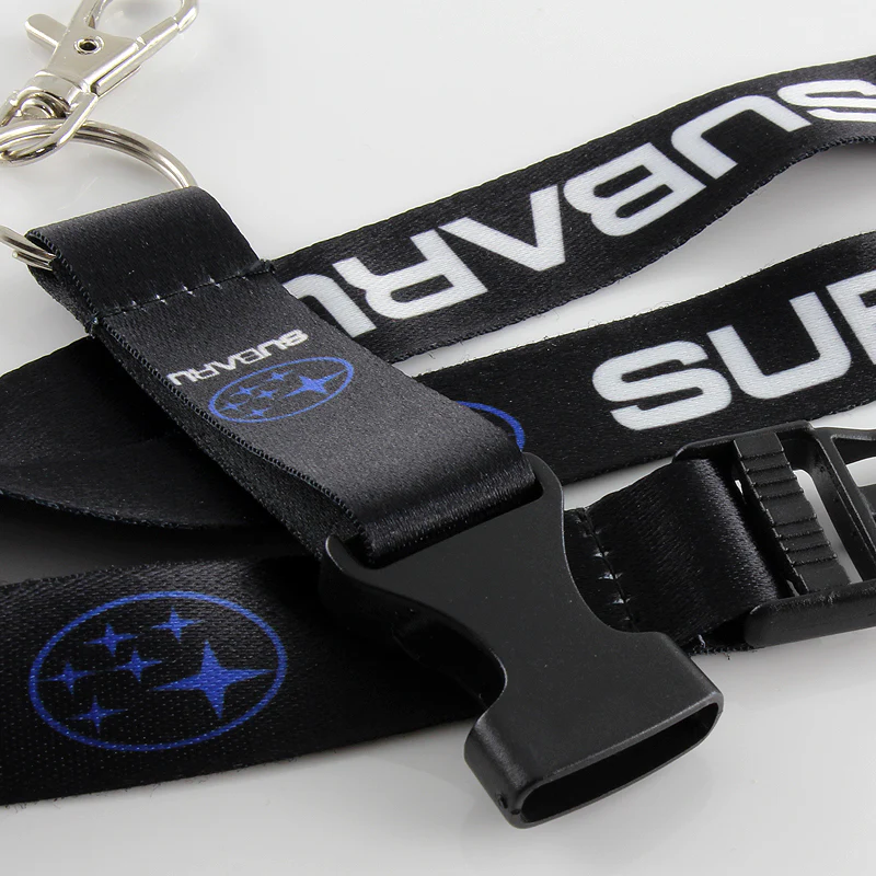 Black SUBARU WRX STI BRZ Impreza Forester Crosstrek Legacy Outback JDM Keychain Phone Neck Strap Lanyard - Image 3