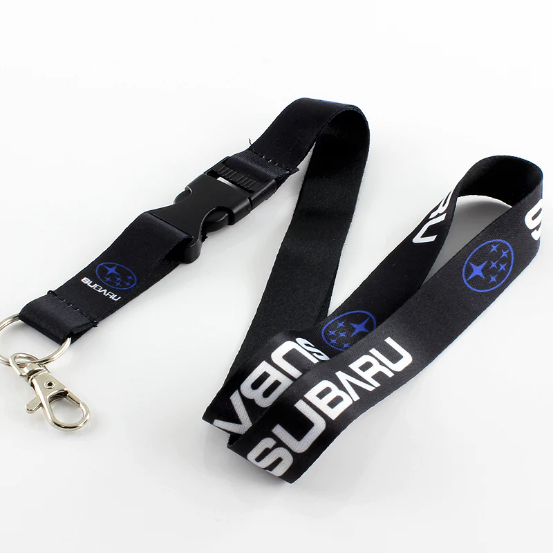Black SUBARU WRX STI BRZ Impreza Forester Crosstrek Legacy Outback JDM Keychain Phone Neck Strap Lanyard - Image 4