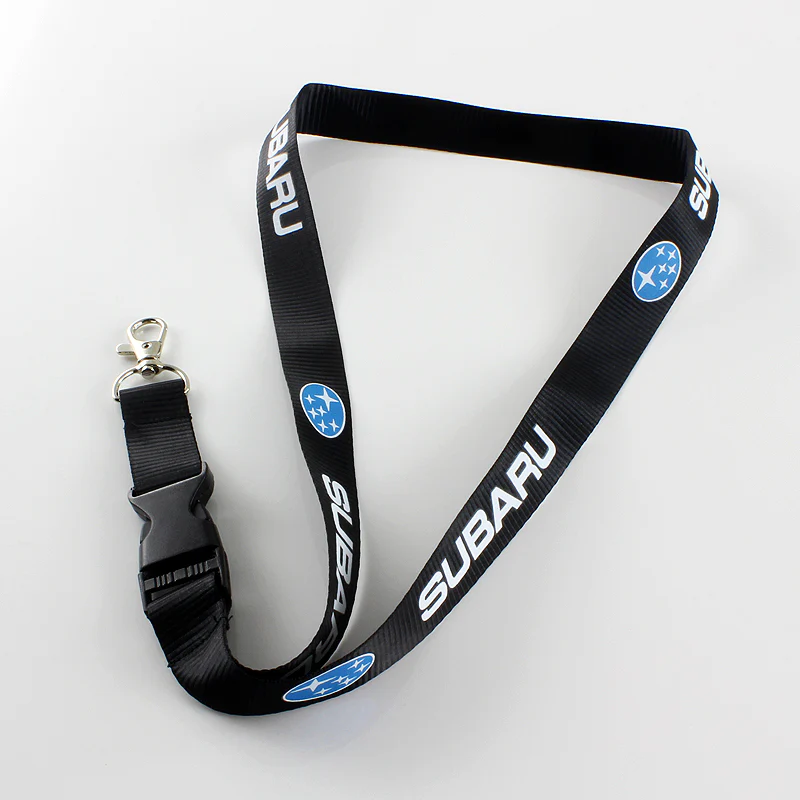 Black SUBARU Impreza WRX STI BRZ Forester Crosstrek Legacy Outback Keychain Lanyard - Image 3