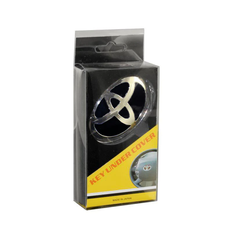 Black TOYOTA MOTORS Racing Set Keychain Metal Key Ring with Steering Wheel Emblem - Image 6