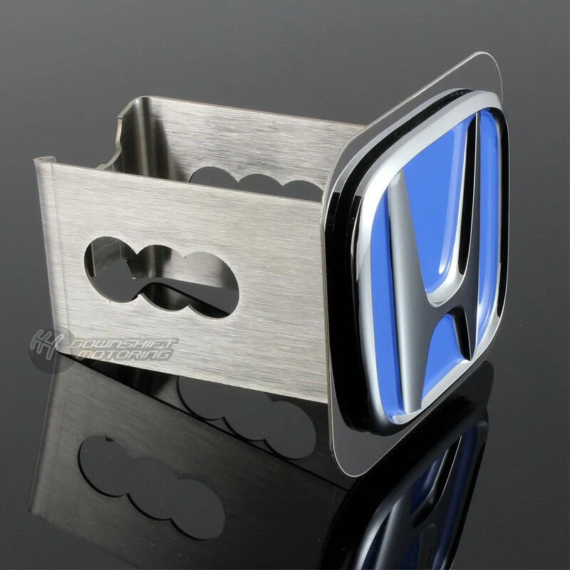 Blue HONDA Logo Stainless Steel Hitch Cover Plug Cap For 2" Trailer Tow Receiver - Image 4