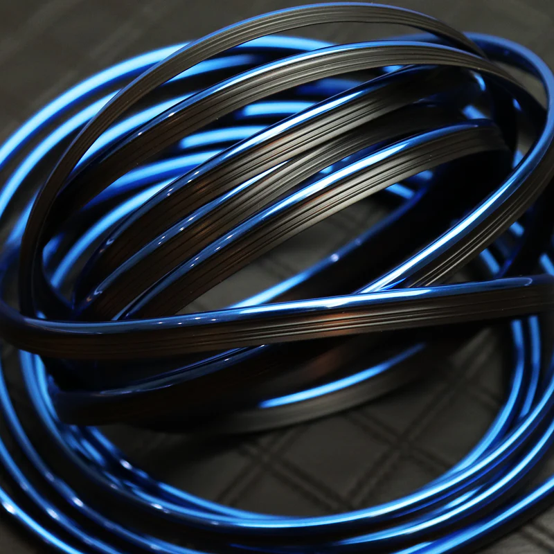 Blue Interior Edge Gap Line Moulding Trim Molding Strip Auto Car Décor - 16.4 ft - Image 2