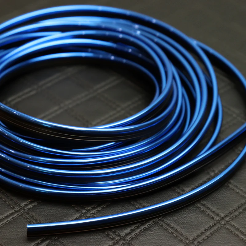 Blue Interior Edge Gap Line Moulding Trim Molding Strip Auto Car Décor - 16.4 ft - Image 5