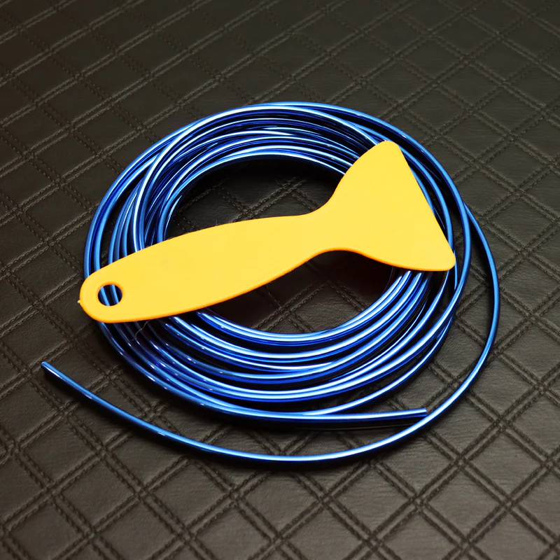 Blue Interior Edge Gap Line Moulding Trim Molding Strip Auto Car Décor - 16.4 ft - Image 7