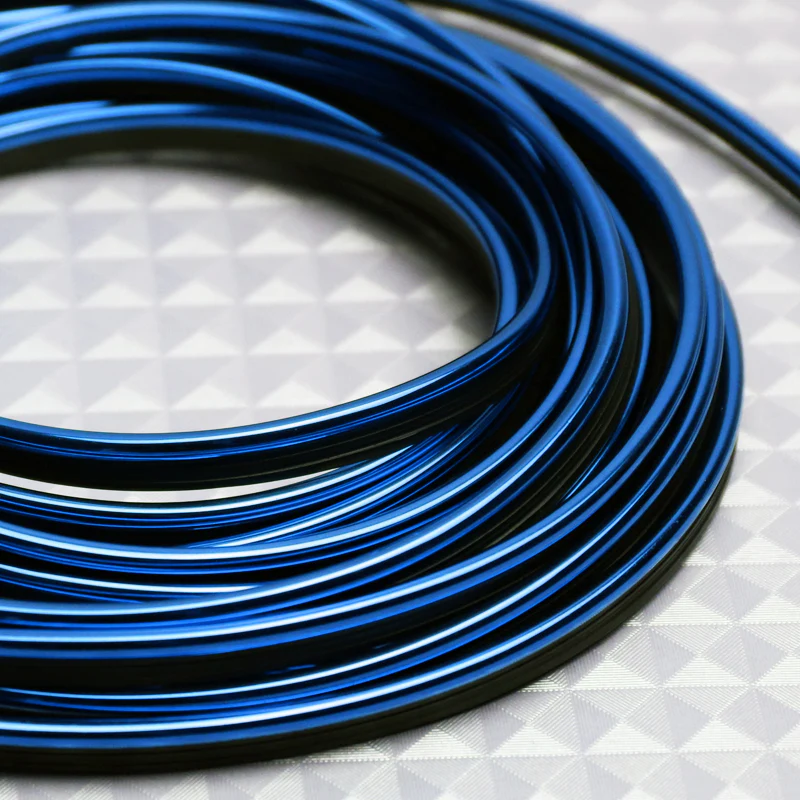 Blue Interior Edge Gap Line Moulding Trim Molding Strip Auto Car Décor - 32.8 ft - Image 5