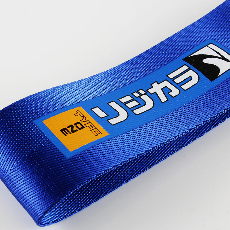 Spoon Sports Type One Blue Racing Tow Strap for Front / Rear Bumper - Image 5