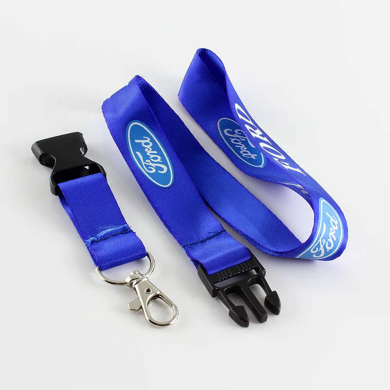 Ford Blue Keychain Lanyard with Detachable Quick Release - Image 2