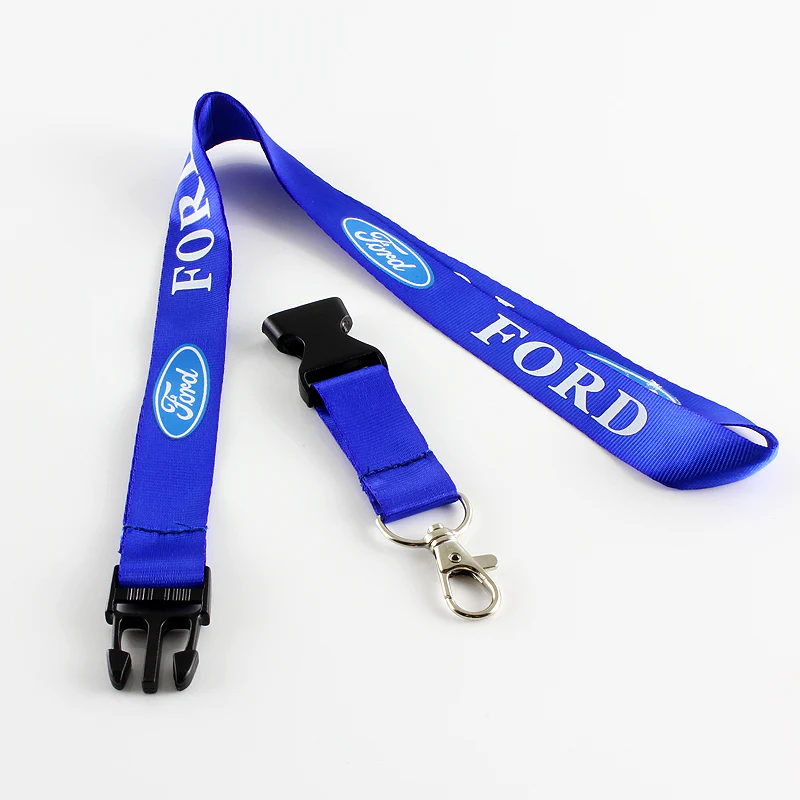 Ford Blue Keychain Lanyard with Detachable Quick Release - Image 3