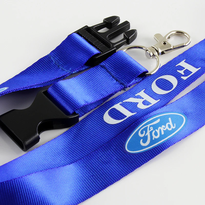 Ford Blue Keychain Lanyard with Detachable Quick Release - Image 4