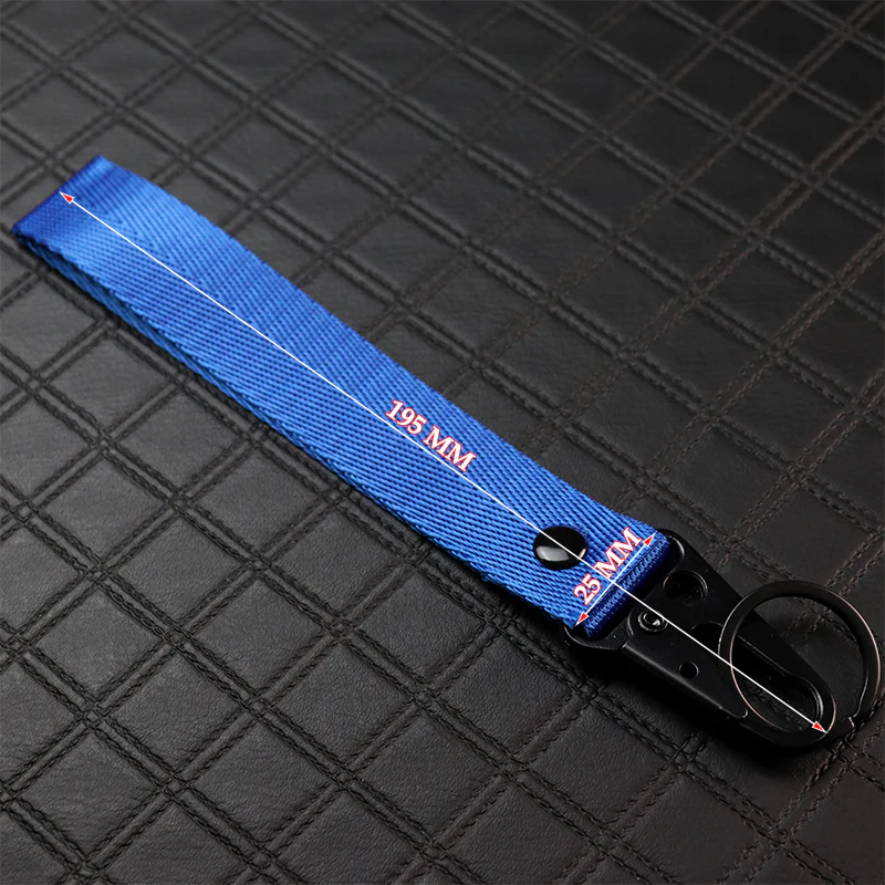 Blue LEXUS Racing Keychain Metal Key Ring Hook Strap Nylon Lanyard-Universal - Image 3