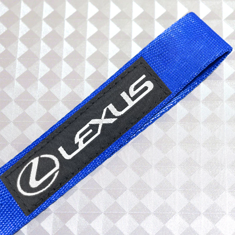 Blue LEXUS Racing Keychain Metal Key Ring Hook Strap Nylon Lanyard-Universal - Image 4
