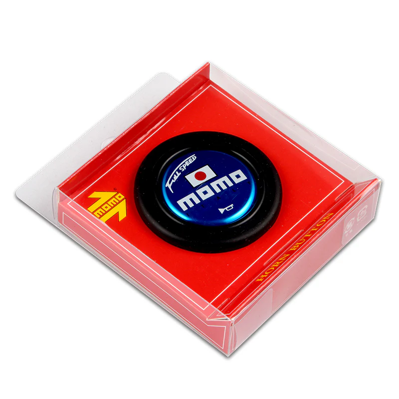 Blue Line 350mm MOMO Racing Steering Wheel Microfiber Leather with MOMO Horn Button - Image 6