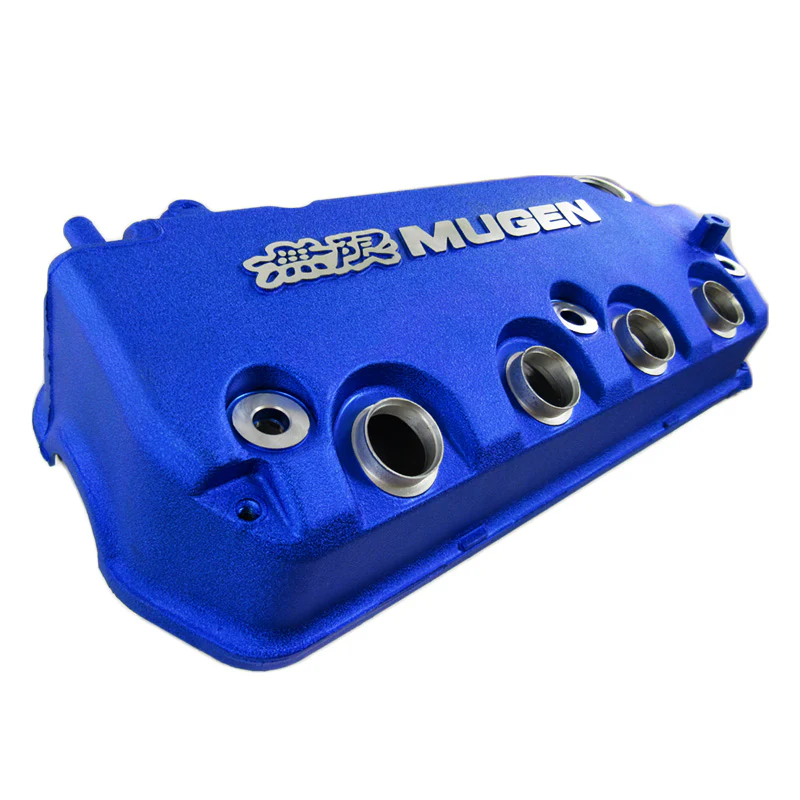 Mugen Blue Engine Valve Cover with Oil Cap for Honda Civic SOHC VTEC - Image 3