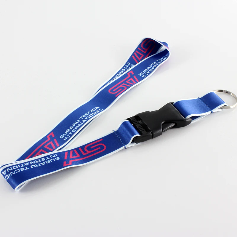 Blue STi Impreza WRX STI BRZ Forester Crosstrek Legacy Outback Lanyard keychain - Image 2