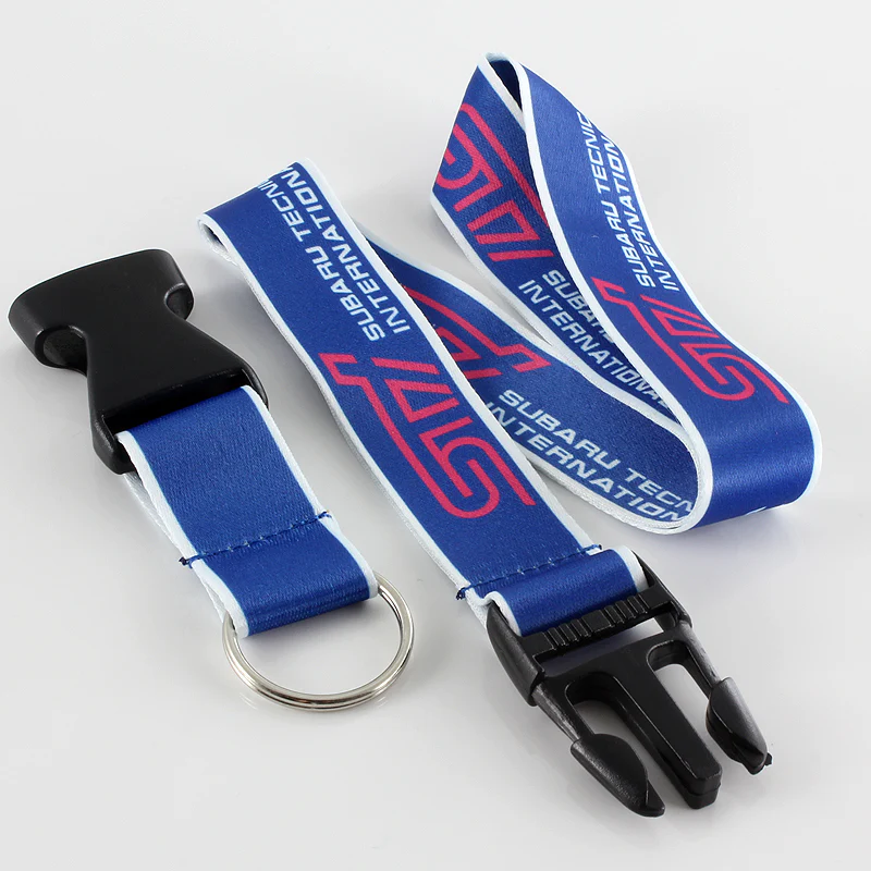 Blue STi Impreza WRX STI BRZ Forester Crosstrek Legacy Outback Lanyard keychain - Image 3