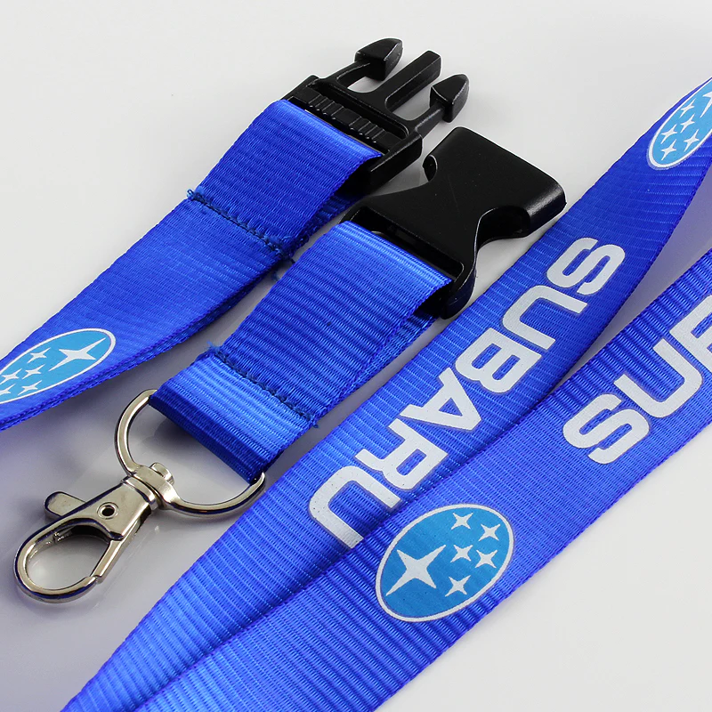Blue SUBARU Impreza WRX STI BRZ Forester Crosstrek Legacy Outback Keychain Lanyard - Image 3