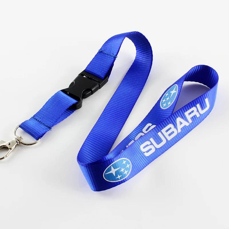 Blue SUBARU Impreza WRX STI BRZ Forester Crosstrek Legacy Outback Keychain Lanyard - Image 4