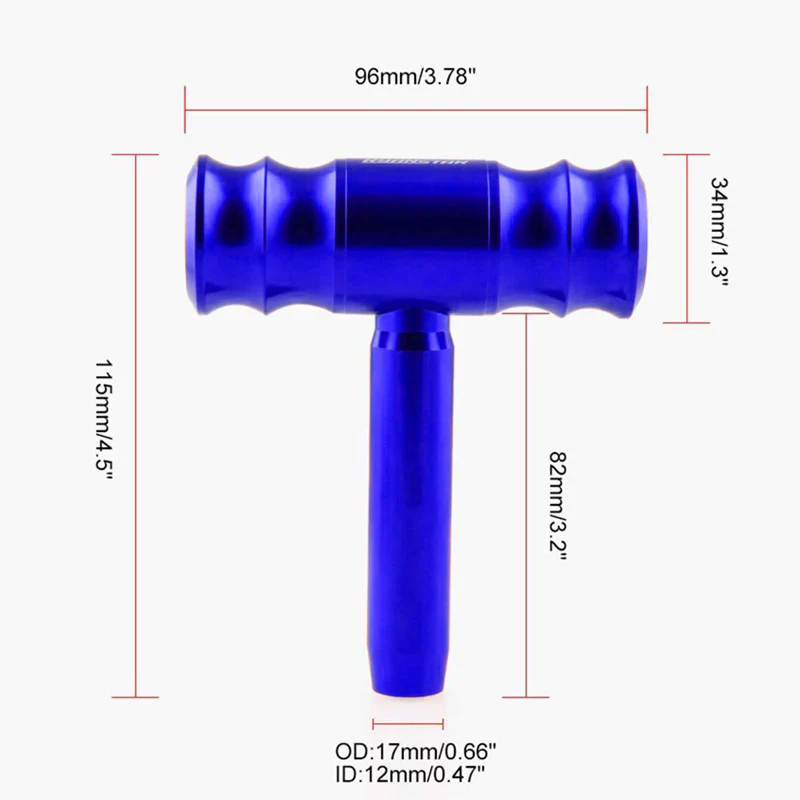 Blue TRD Car Shift Knob Aircraft Joystick Transmission Racing Gear Shifter - Image 4