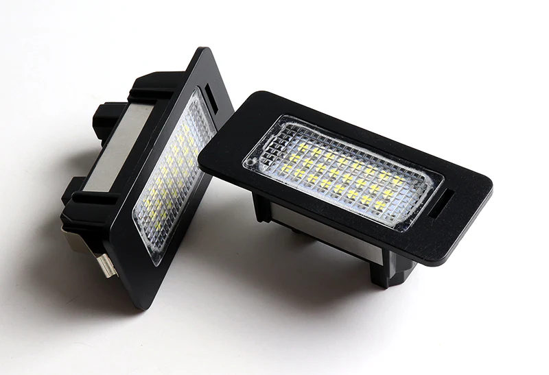 BMW E39 E90 E92 F25 F26 F31 F35 White 24-SMD 6000K LED License Plate Lights (2pcs) - Image 3