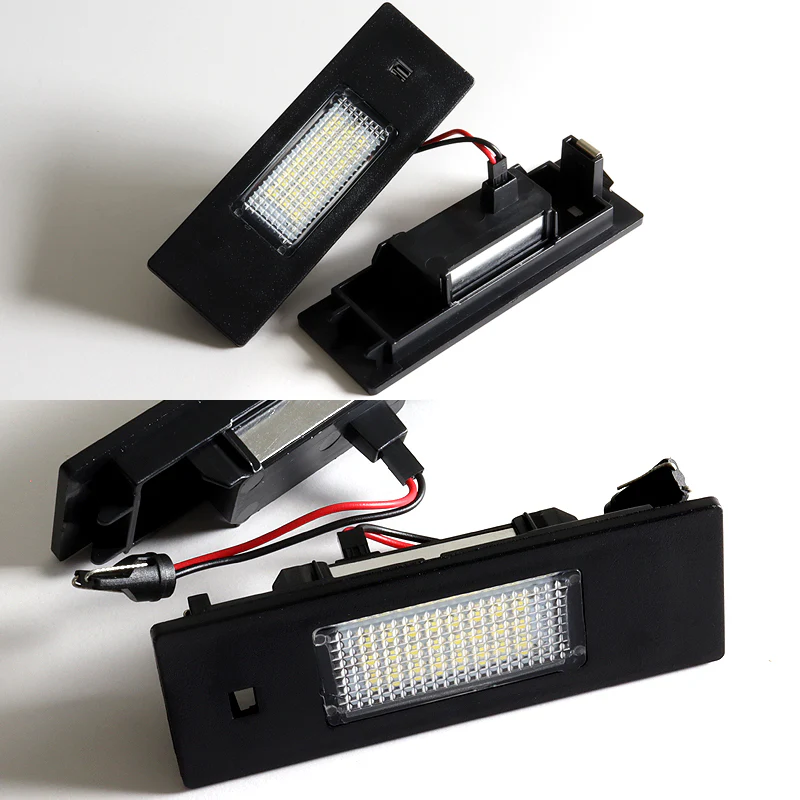 BMW E63 E64 F06 F12 F13 F20 E85 E86 E89  Xenon White LED License Plate Lights (2pcs) - Image 4