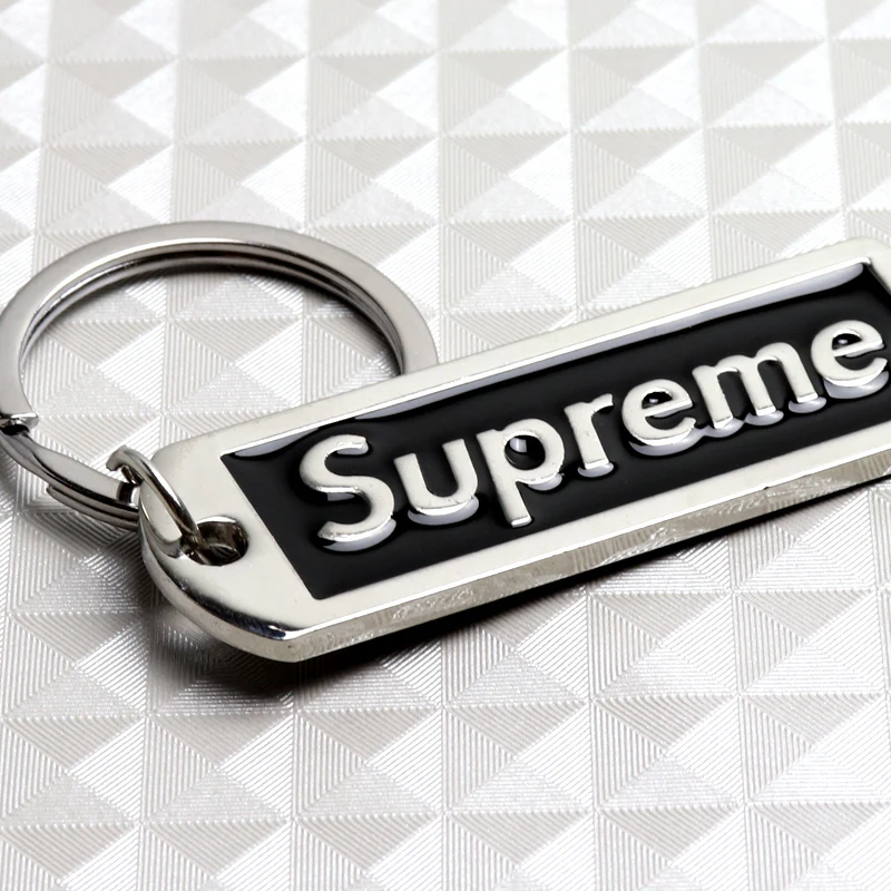 BRAND NEW Supreme3M Black 3D Logo Metal Pendant Keychain Key Ring Key Tag X1 - Image 4