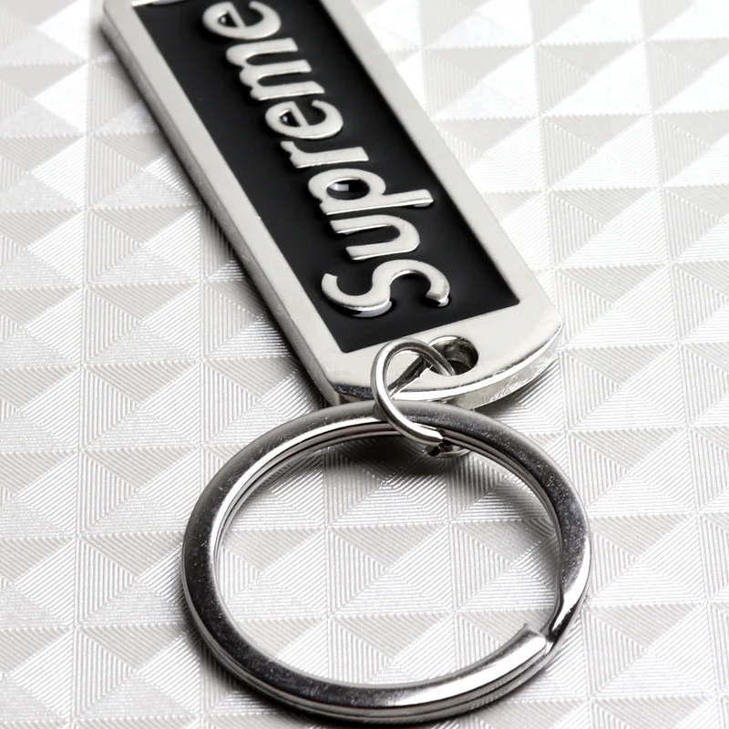 BRAND NEW Supreme3M Black 3D Logo Metal Pendant Keychain Key Ring Key Tag X1 - Image 6