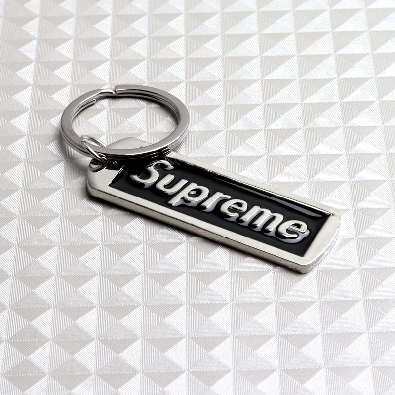 BRAND NEW Supreme3M Black 3D Logo Metal Pendant Keychain Key Ring Key Tag X1 - Image 7