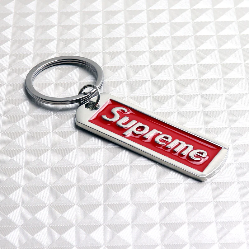 BRAND NEW Supreme3M RED 3D Logo Metal Pendant Keychain Key Ring Key Tag X1 - Image 5