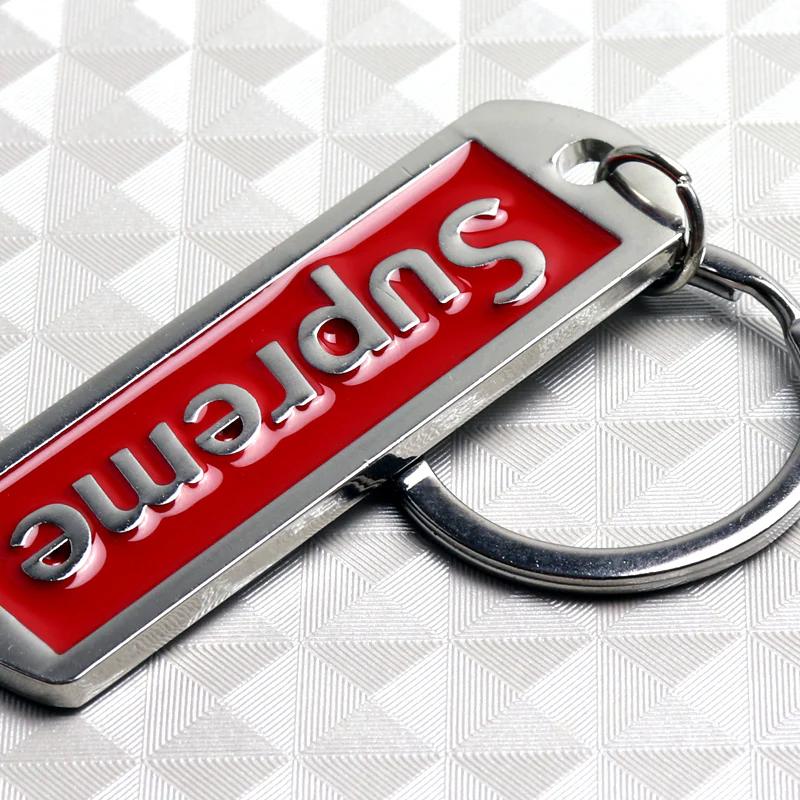 BRAND NEW Supreme3M RED 3D Logo Metal Pendant Keychain Key Ring Key Tag X1 - Image 6
