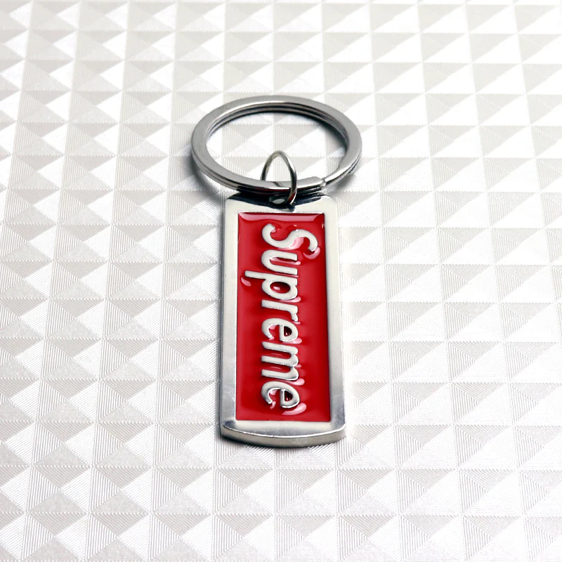 BRAND NEW Supreme3M RED 3D Logo Metal Pendant Keychain Key Ring Key Tag X1 - Image 7