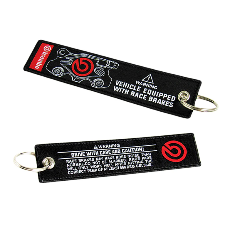 BREMBO DOUBLE SIDE FRONT AND BACK Racing Cell Holders Keychain X2 - Image 5