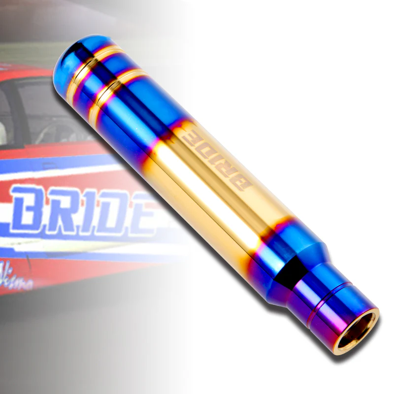 Bride Aluminum Burnt Blue Universal Gear Shift Knob Shifter Lever Head V2 18CM - Image 6