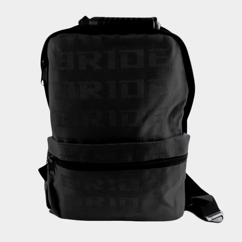 Bride Black Backpack with Takata Green Harness Adjustable Shoulder Straps - Image 2