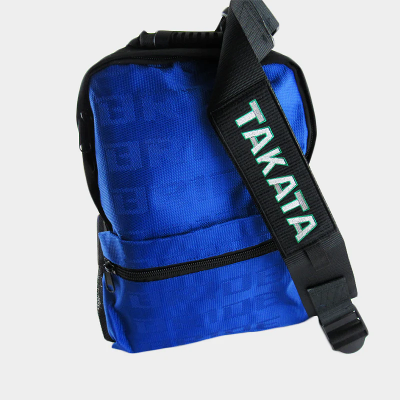 Bride Blue Backpack with Takata Black Harness Adjustable Shoulder Straps - Image 3