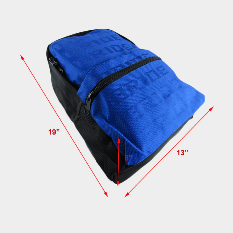 Bride Blue Backpack with Takata Black Harness Adjustable Shoulder Straps - Image 5