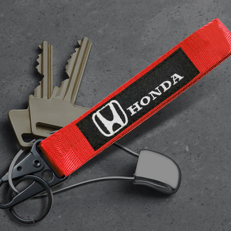 Bride Gradation Cloth Backpack Asimo Blue Harness Adjustable Shoulder Straps with HONDA Metal Keychain key Ring Hook Strap - Image 2