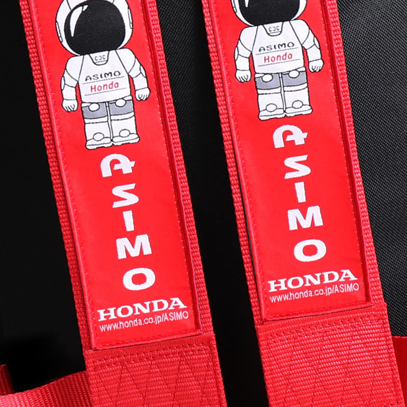 Bride Gradation Cloth Backpack with Asimo Red Harness Adjustable Shoulder Straps - Image 4